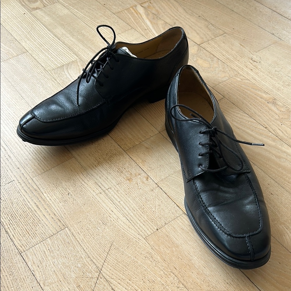 Classic Black Leather Men's Dress Shoes